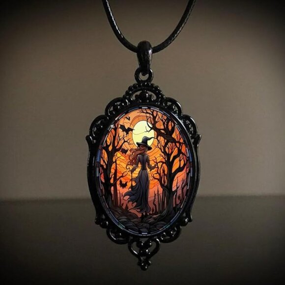 Witch Halloween necklace - Picture 1 of 5